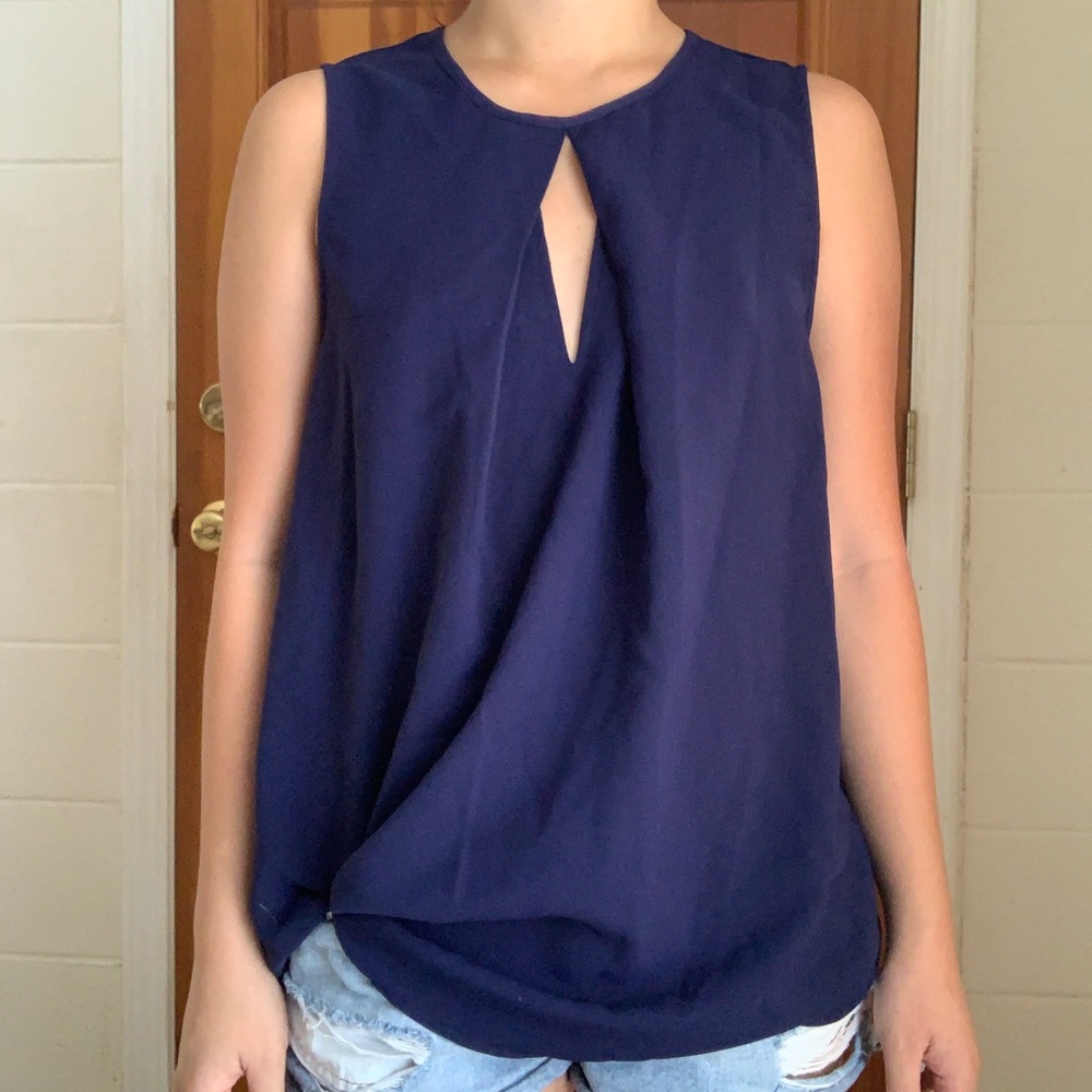 SHOWPO Navy Blue Blouse